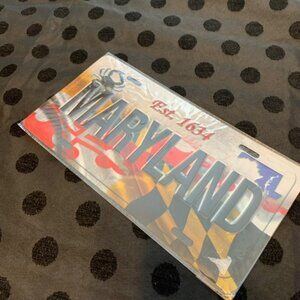 Maryland License Plate Metal Sign